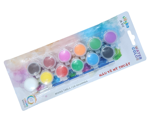 Màu Nước 12 Màu Joyko Chính Hãng - Có Tại Hiệu Sách Mai