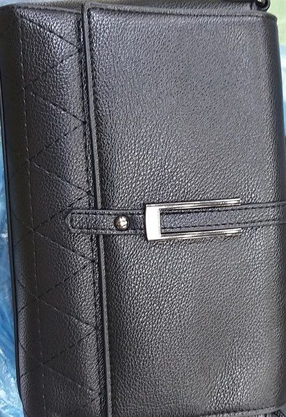 Túi xách da đen kouzun