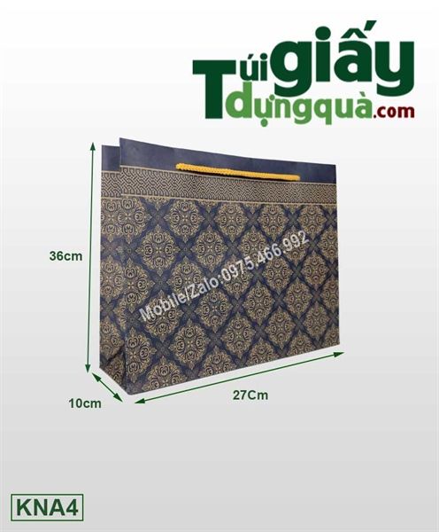 Túi giấy Kraf ngang (10 chiếc/tập)
