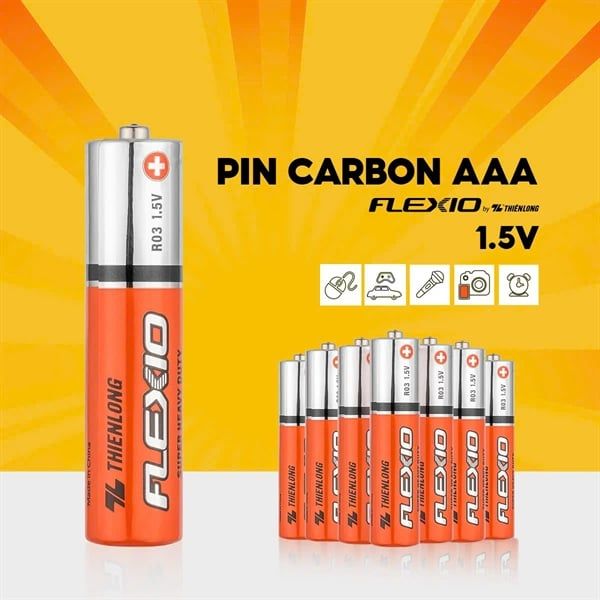 Pin alkaline Flexio Thiên Long AAA ( đũa ) BAA-LR03/4 (15/240)