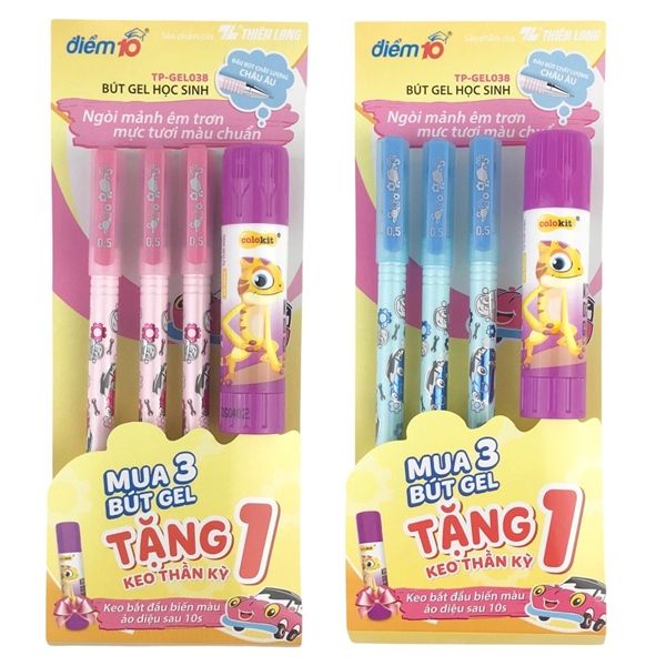 Bút gel TP-GEL038 (3 chiếc/ vỉ )