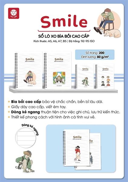 Sổ lò xo kẻ ngang Hải Tiến ĐL80gsm 200 trang