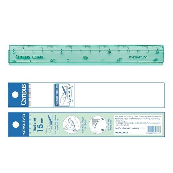 Thước kẻ 20cm EZMATH Campus RL-EZM-PS20-1 (25)