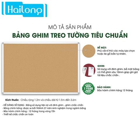 Bảng ghim vải nỉ cố định tiêu chuẩn