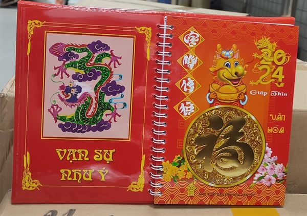 Lịch bàn văn hóa đế giấy 2024 - LXG