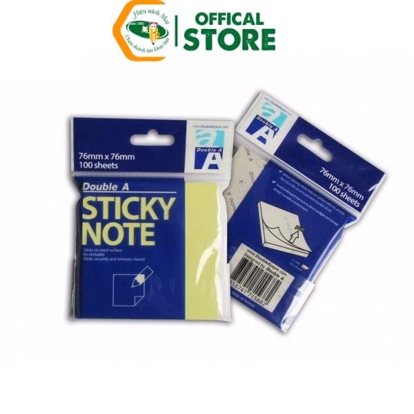 Giấy Nhớ Vàng Double A Chính Hãng - Có Tại Hiệu Sách Mai