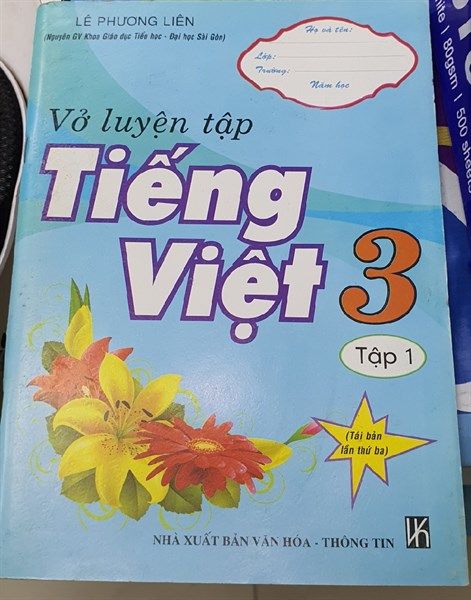 Vở luyện tập tiếng việt 3 tập 1