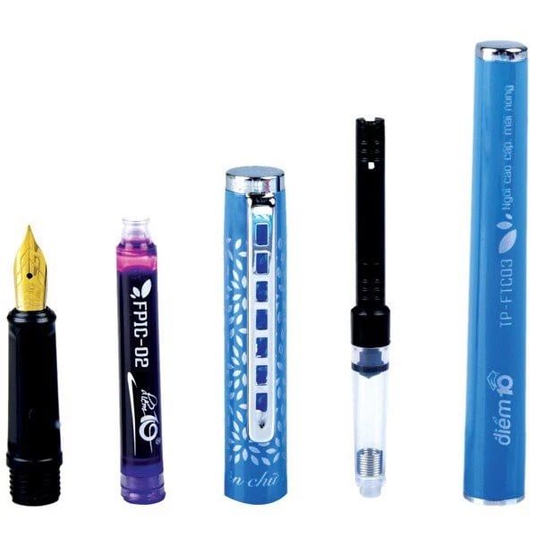 Bút Máy Điểm 10 Thiên Long Tp-Ftc-03 ( Vỏ Xanh, Hồng, Vàng) Chính Hãng - Có Tại Hiệu Sách Mai