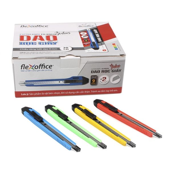 Dao rọc giấy 9mm FO-KN03B (20/240)