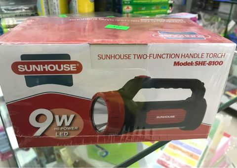 Đèn pin xách tay 2 chức năng Sunhouse SHE-8100