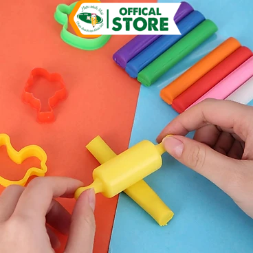 Vỉ Đất Nặn 4 Khuôn 12 Màu 150G Playtime Chính Hãng - Có Tại Hiệu Sách Mai
