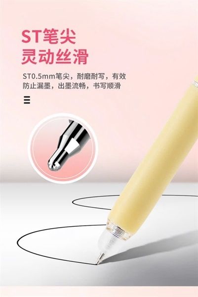 Bút Tẩy Được Đầu Bấm Màu Đen Chính Hãng - Có Tại Hiệu Sách Mai