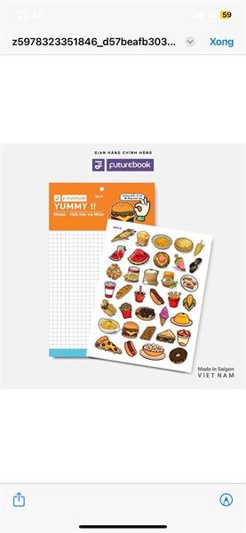 Nhãn Dán Sticker Futurebook Chính Hãng - Có Tại Hiệu Sách Mai