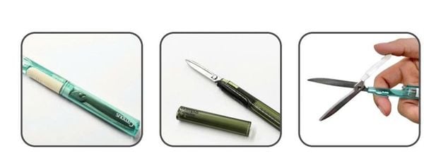 Kéo Mini dạng bút có nắp đật Eath Colors (38mm) (12/192)