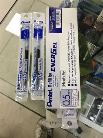 Ruột bút ký Pentel LRN5-C Japan 0.5mm xanh (12)