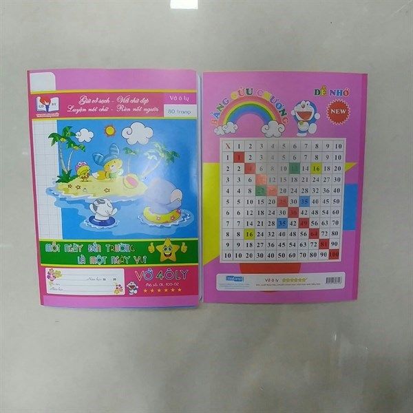 Vở ô ly 6 sao Hải Long ĐL100gsm