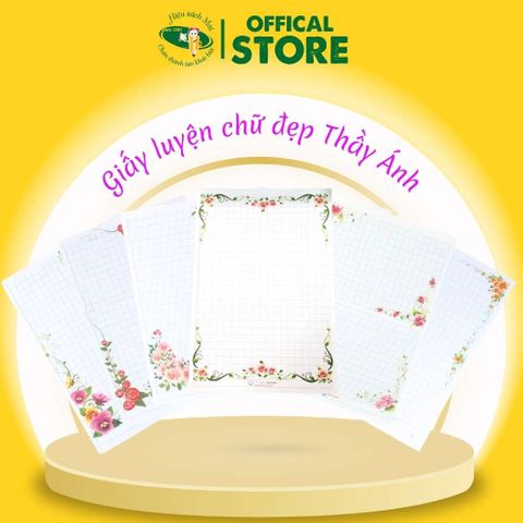 Giấy Luyện Chữ Đẹp Thầy Ánh Chính Hãng - Có Tại Hiệu Sách Mai