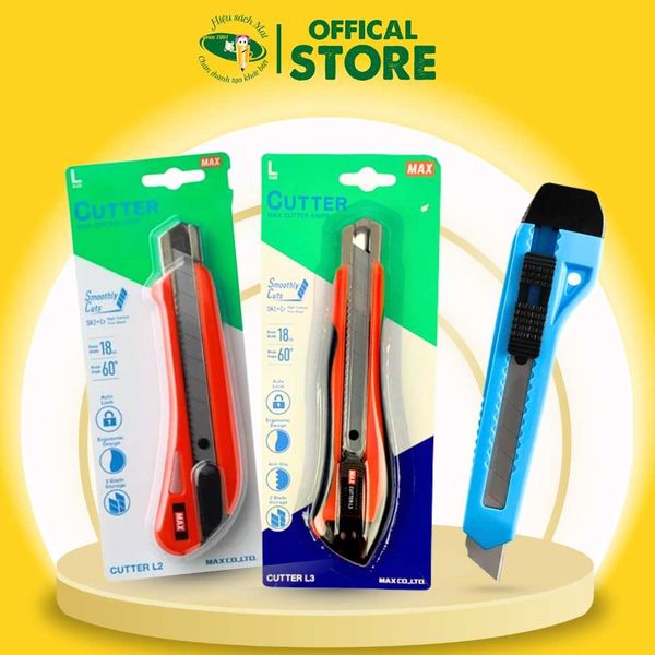 Dao Rọc Giấy 18mm L1/L2/L3 Max Tc99131 Chính Hãng - Có Tại Hiệu Sách Mai