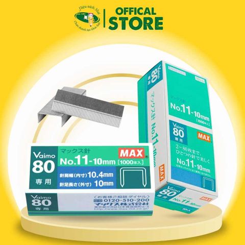 Đạn Ghim Vaimo80 Max No.11-10mm Chính Hãng - Có Tại Hiệu Sách Mai