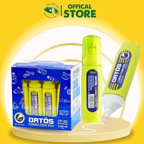 Bút Xóa 12ml Batos Cp-2G Chính Hãng - Có Tại Hiệu Sách Mai