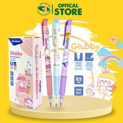 Bút Gel Thiên Long Gelb-046 Mực Xanh Chính Hãng - Có Tại Hiệu Sách Mai