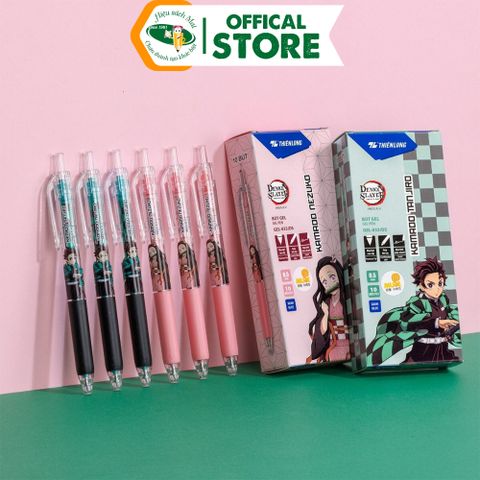 Bút Gel Gel-033/Ds Hồng Mực Xanh Chính Hãng - Có Tại Hiệu Sách Mai