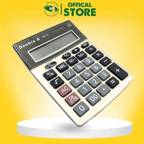 Máy Tính Văn Phòng 12 Số Double A Dc-120 Chính Hãng - Có Tại Hiệu Sách Mai