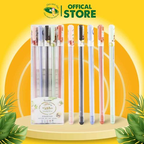 Bút Nước Màu 0.38mm M&G Agp175Y8 (1 Vỉ /5 Màu) Chính Hãng - Có Tại Hiệu Sách Mai