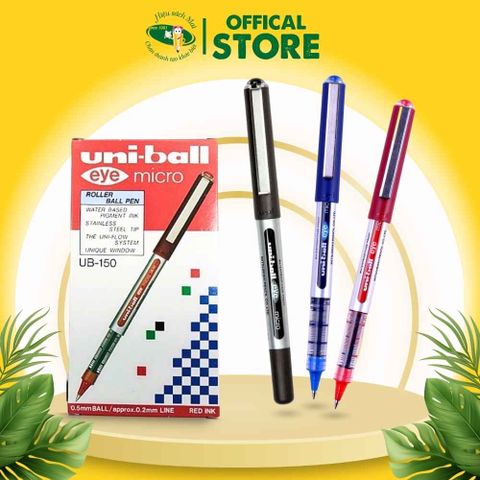 Bút Ký 0.5mm Uniball Ub-150 Đen Chính Hãng - Có Tại Hiệu Sách Mai