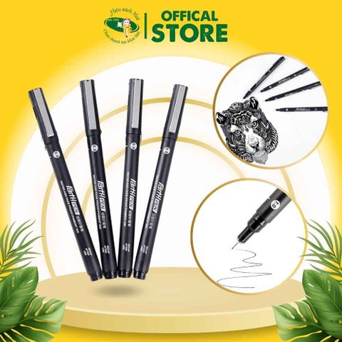 Bút Lông Kim Baoke Bk-300 Chính Hãng - Có Tại Hiệu Sách Mai