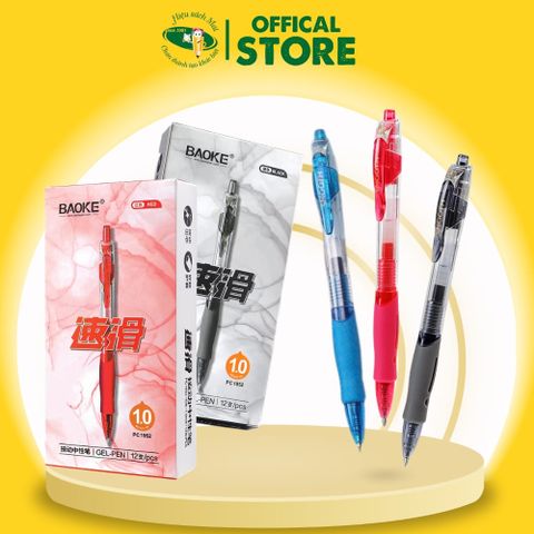 Bút Gel Baoke Smooth 1.0mm Pc1952 Chính Hãng - Có Tại Hiệu Sách Mai