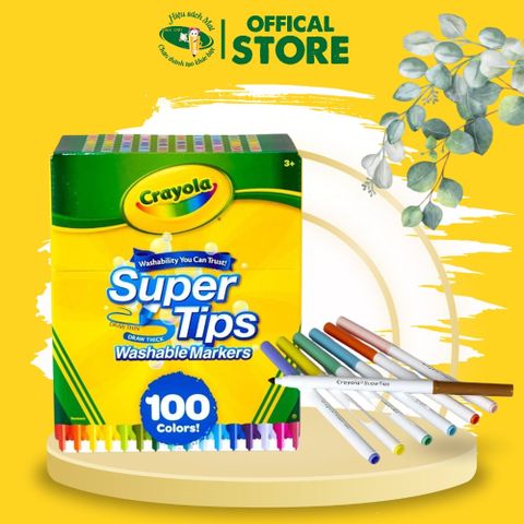 Bút Lông 100 Màu Crayola Supertip 585100 Chính Hãng - Có Tại Hiệu Sách Mai