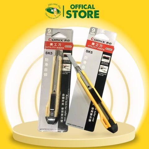 Dao Rọc Giấy Bản 9mm Comix Chính Hãng - Có Tại Hiệu Sách Mai