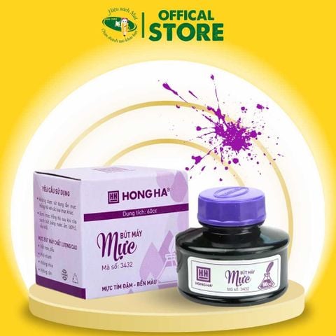 Mực Tím 60ml Hồng Hà 3432 Chính Hãng - Có Tại Hiệu Sách Mai