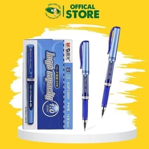 Bút Nước Bút Ký 1.0mm Màu Xanh/ Đen Chính Hãng - Có Tại Hiệu Sách Mai