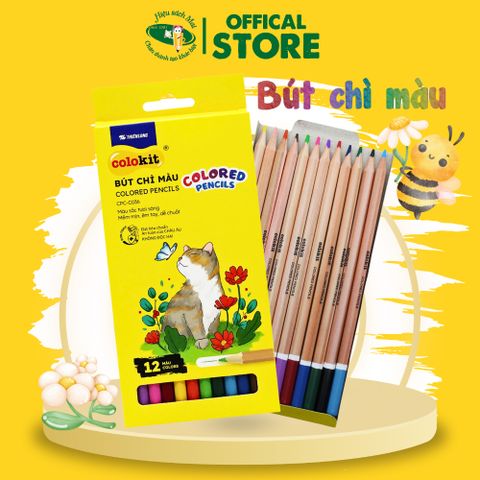 Bút Chì 12 Màu Thiên Long Cpc-C036 Chính Hãng - Có Tại Hiệu Sách Mai