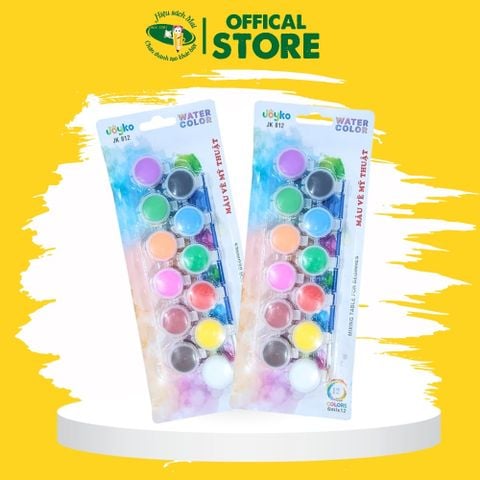 Màu Nước 12 Màu Joyko Chính Hãng - Có Tại Hiệu Sách Mai