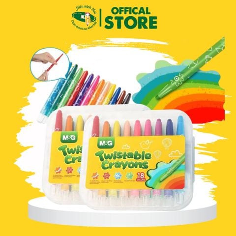 Sáp Vặn 18 Màu M&G Chính Hãng - Có Tại Hiệu Sách Mai