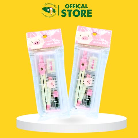Compa Hồng Chì Kim Con Lợn Chính Hãng - Có Tại Hiệu Sách Mai