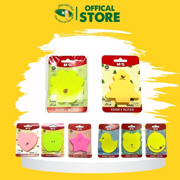 Giấy Nhớ Hình Mặt Cười Táo Vịt Hoatim... Nhiều Màu Chính Hãng - Có Tại Hiệu Sách Mai