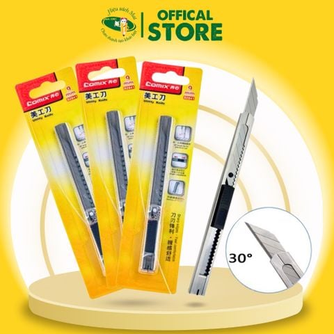 Dao Rọc Giấy 9mm Comix B2841 Chính Hãng - Có Tại Hiệu Sách Mai