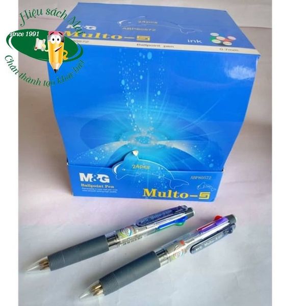 Bút Bi 5 Màu 0.7mm Chính Hãng - Có Tại Hiệu Sách Mai