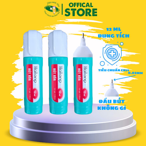 Bút Xóa 12Ml Hải Long Chính Hãng - Có Tại Hiệu Sách Mai