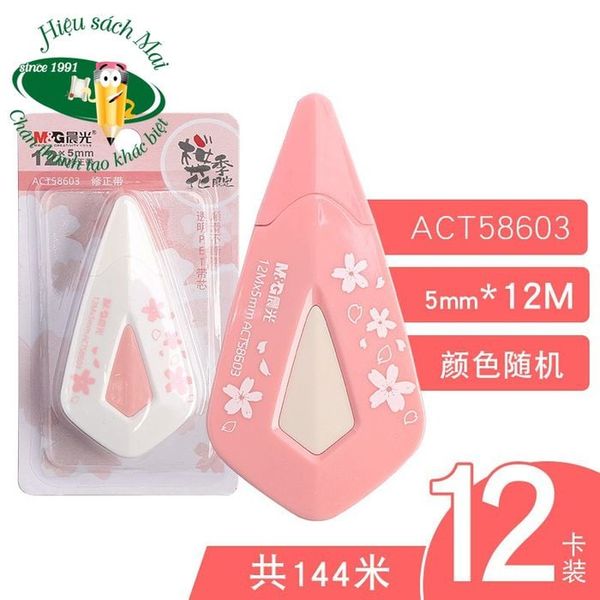 Băng Xóa/Bút Xóa Hoa Anh Đào M&G 12M Chính Hãng - Có Tại Hiệu Sách Mai