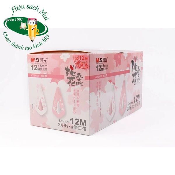Băng Xóa/Bút Xóa Hoa Anh Đào M&G 12M Chính Hãng - Có Tại Hiệu Sách Mai