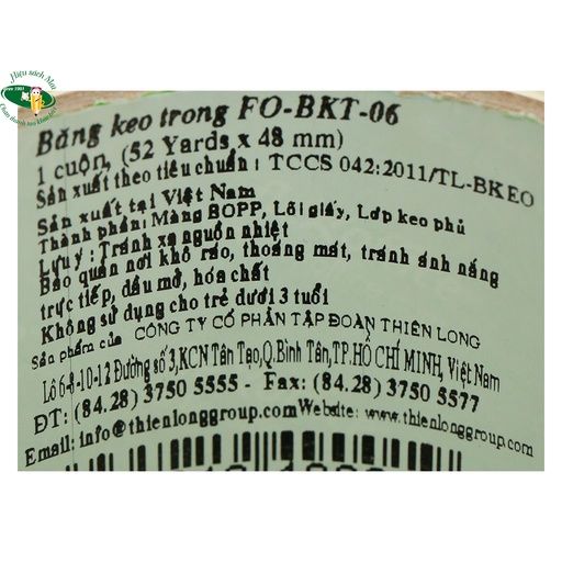 [THIÊN LONG] Băng dính trong FlexOffice BKT06/FO (6/150) sản phẩm chính hãng