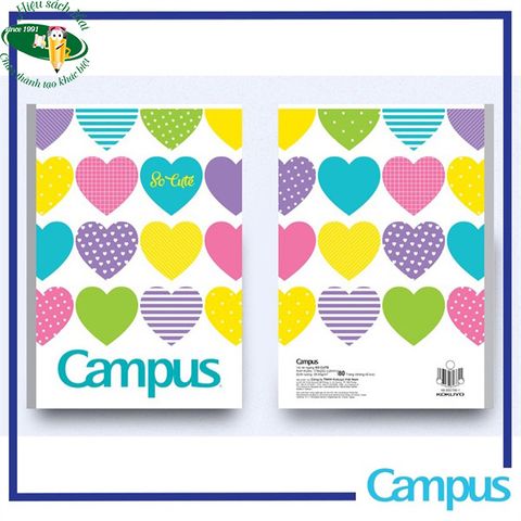[CAMPUS] Vở kẻ ngang không chấm 80 trang Campus  sản phẩm chính hãng