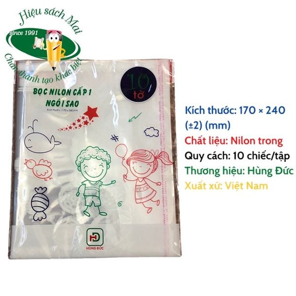 Bọc nilon Hùng Đức (10 tờ/tập)