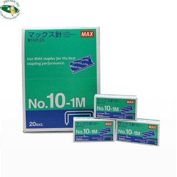 Đạn Ghim 10 Max No.10-1M Chính Hãng - Có Tại Hiệu Sách Mai
