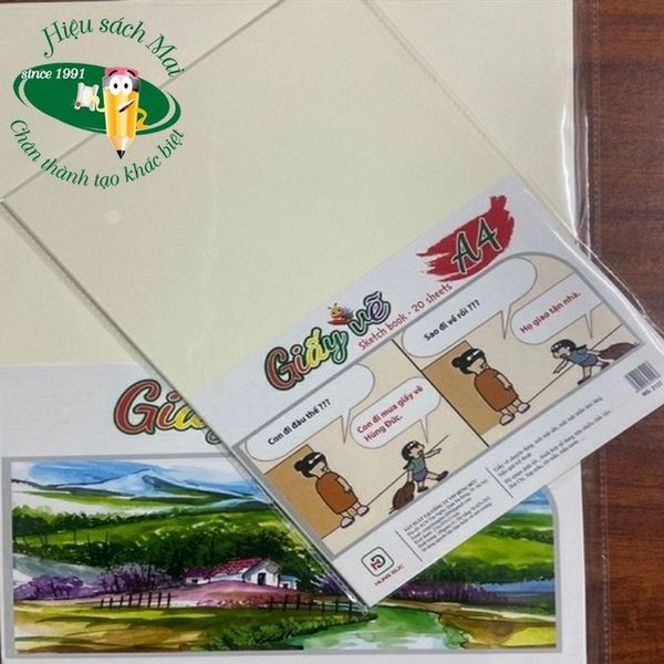 Giấy vẽ Hùng Đức (20 tờ/tập)